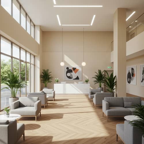Modern Reception Area Interior Design Ideas