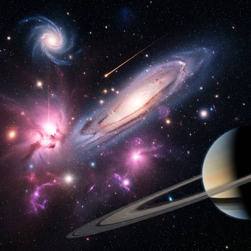 Mesmerizing Space Panorama | Celestial Galaxies and Nebulae