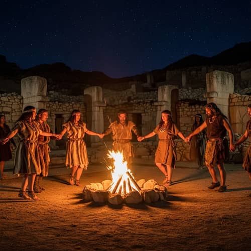 Göbeklitepe Hunter Gatherers Dance Around Fire