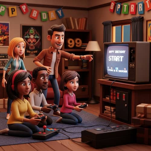 40-Year-Old Millennial Birthday: Retro Gaming Celebration