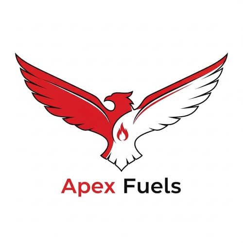 Empowering Auto Fuel Company Logo | Red & White Design