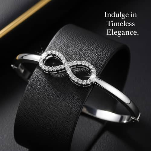 Elegant Infinity Bracelet with Sparkling Jewels | Luxury Jewelry