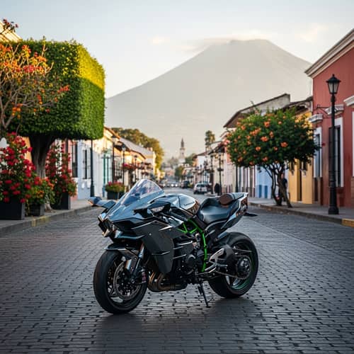 Kawasaki Ninja H2R Motorcycle in Guatemala Streets