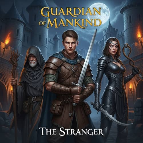 Guardian of Mankind: The Stranger - Fantasy Book Cover Illustration