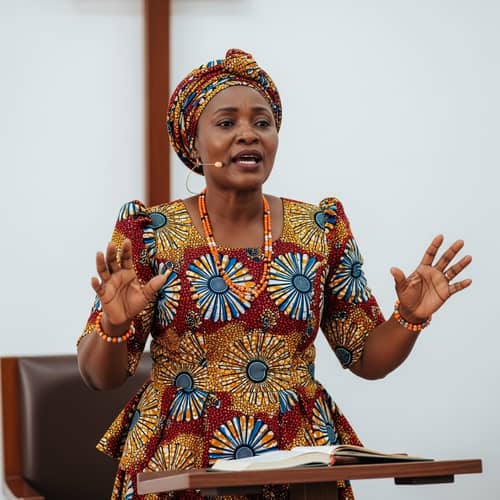 Passionate African Woman Preaching | Inspiring Sermon