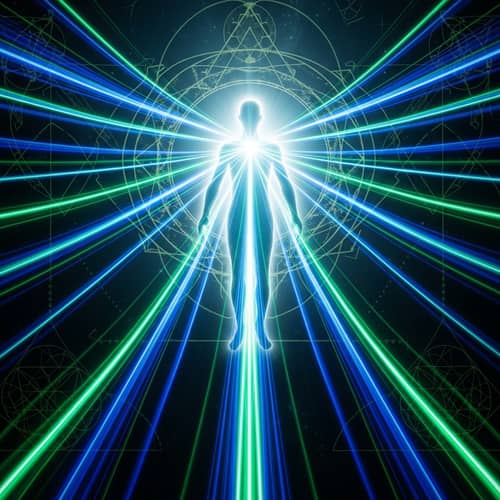 White Aura Human: Mystical Energy Streams