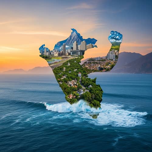 Majestic Giant Peru: Pacific Ocean Waves, Andean Mountains, Jungle Garments