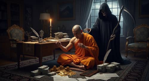 Buddhist Practitioner Pursuing Wealth and Status