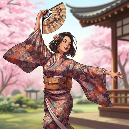 Traditional Japanese Dance by Momoko Sano | Asian Dance Art