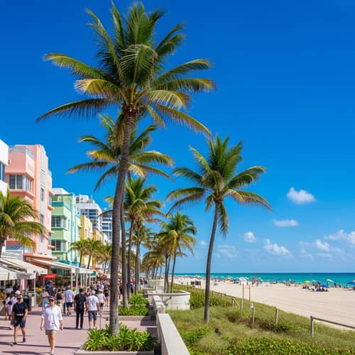 Miami Beach, Lively | Pristine Sandy Beach & Clear Blue Waters