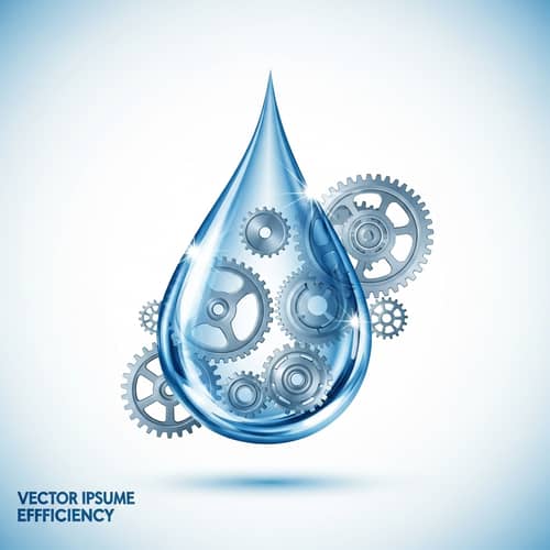 Water Efficiency Improvement Vector Graphic Design