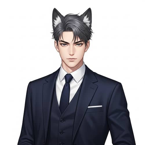 Confident East Asian Man in Stylish Suit | Comics-inspired Look