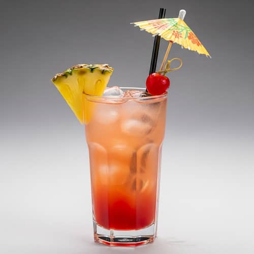 Bijan Cocktail: Tropical Fruit Mix in Highball Glass