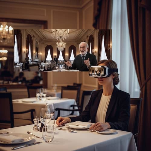 Luxurious VR Dining Experience with a Famous Figure