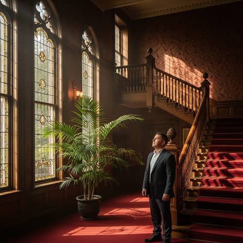 Mysterious Staircase in a Century-Old Mansion