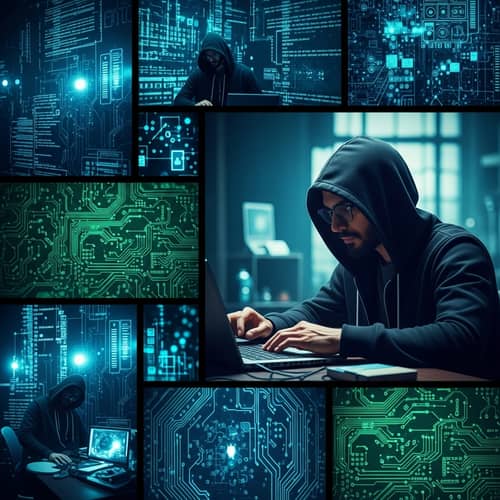 Intense Hacking Session - Digital Code Fragments & Circuit Board Designs