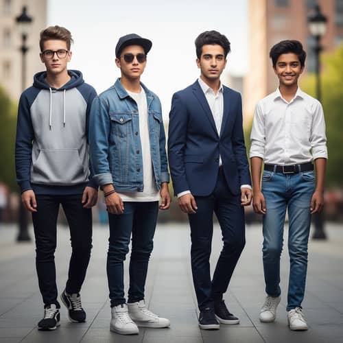 Fashionable Teenagers with an Innocent Twist