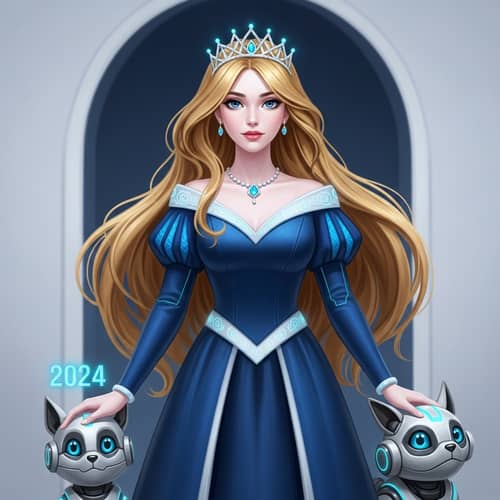 Futuristic Disney Princess Avrora in 2024