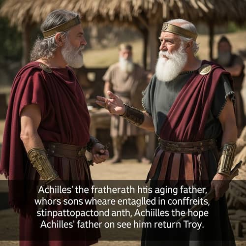 Achilles and Priam's Emotional Meeting in the Time of the Trojan War