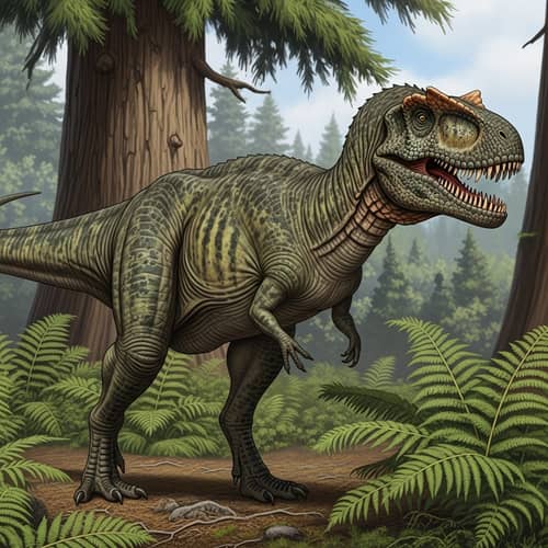 Allosaurus Illustration: Late Jurassic Predatory Dinosaur Artwork