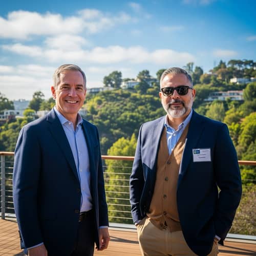 Outdoor Candid Photography of Two Men in Natural Setting