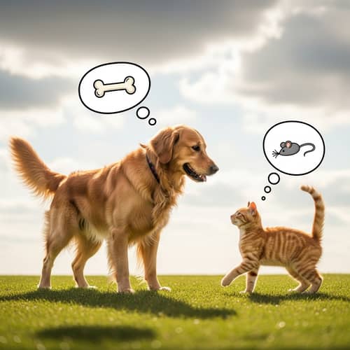 Dog vs Cat: A Friendly Disagreement Scene