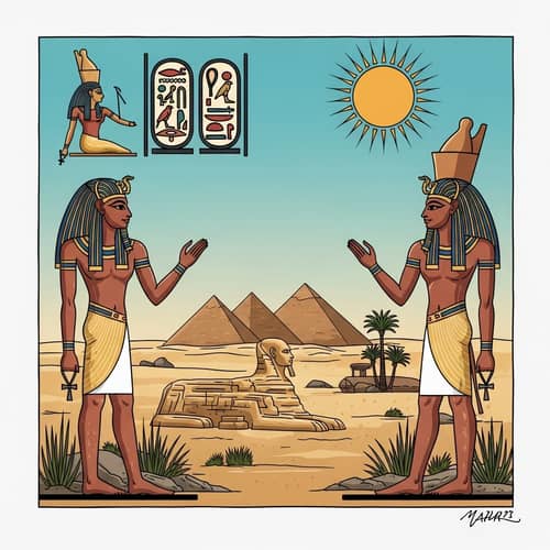 Ancient Egyptian Art: Symbolism, Symmetry, and Iconic Elements