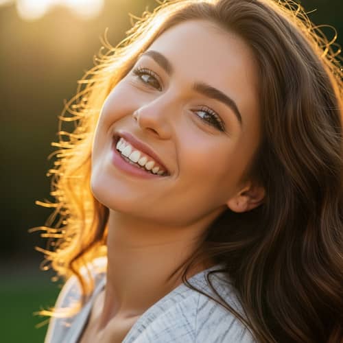 Joyful Young Lady: Stunning Portraits