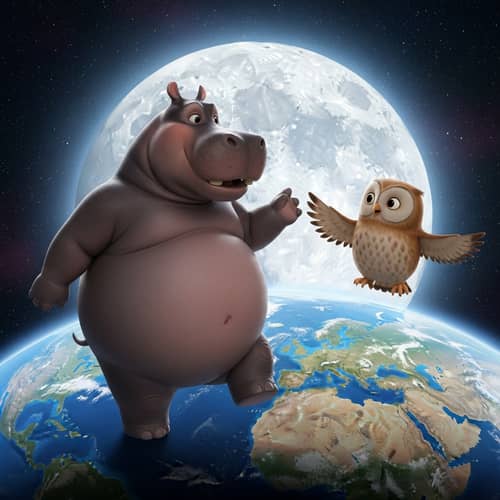 Harold and Oliver's Magical Space Adventure | Hippo & Owl Explore Cosmos