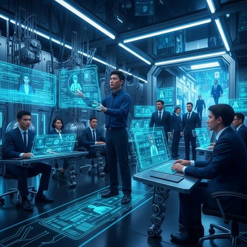 Futuristic Security System | Advanced Technology Scene