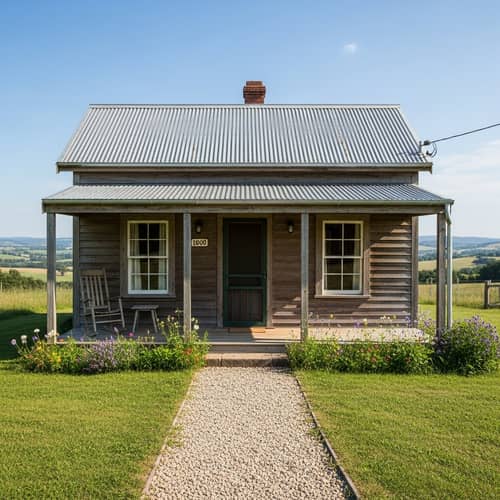 Rustic $1000 Cozy Country House with Charming Exterior