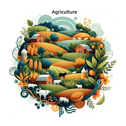 Harmonious Fusion of Agriculture Essence | Farming Imagery