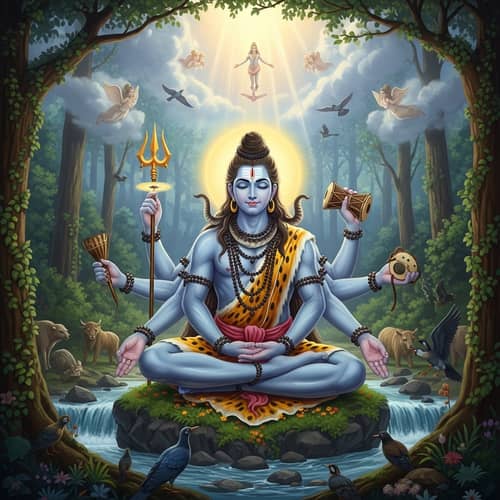 Divine Personification: Symbolism of Destruction and Transformation