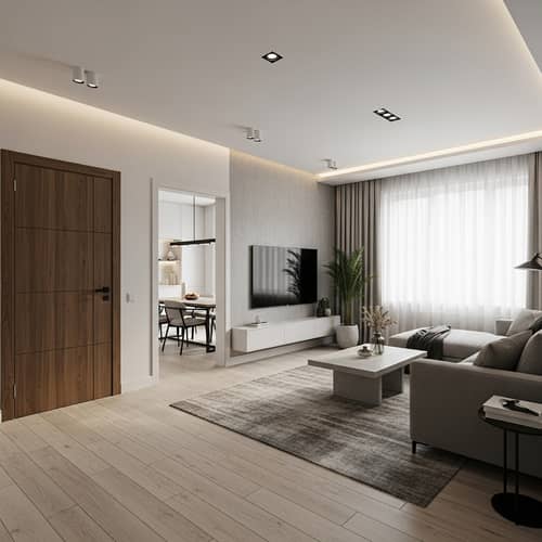 Modern Living Room Design: 4m x 6m Dimensions