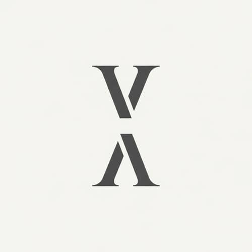 Minimalist Letter V Art | Creative Propeller Design