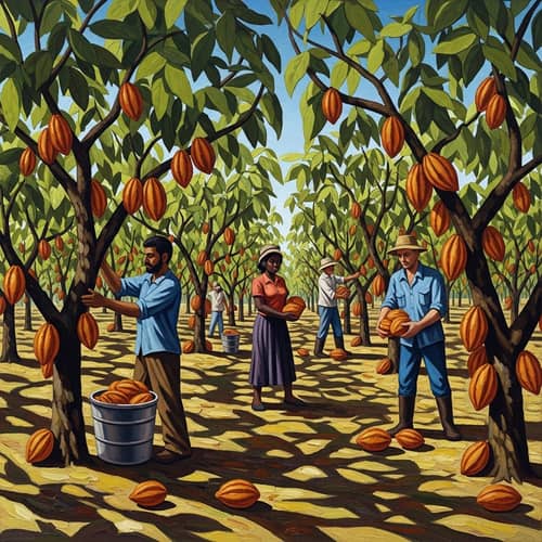 Intriguing Cocoa Plantation Artwork