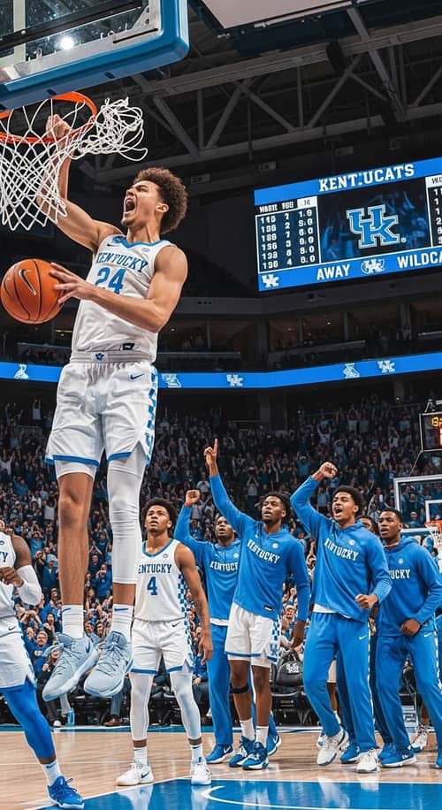 Dynamic Basketball Player Influences Kentucky Wildcats Game Momentum