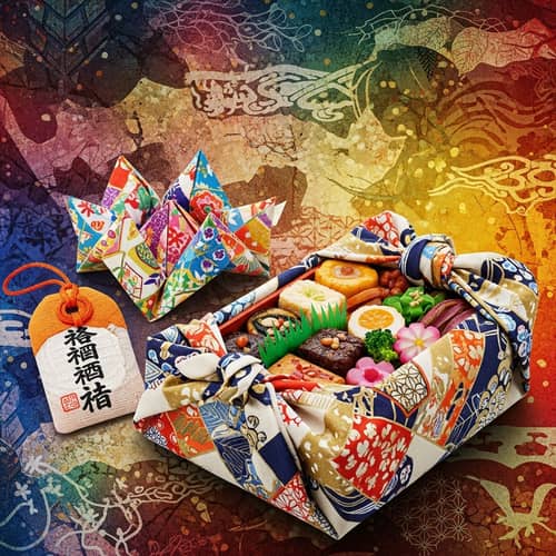 Japanese Culture Symbols: Bento, Furoshiki, Origami & Omamori
