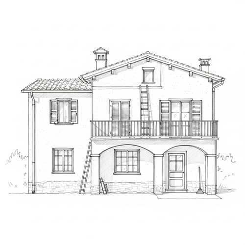 Home Renovation Sketch in Lucca Style | Expert Company Demo
