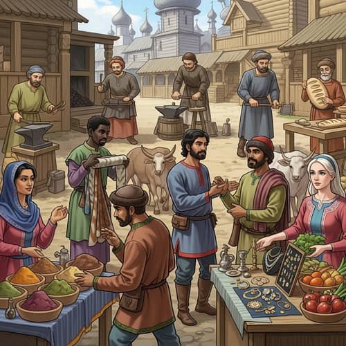 Economy & Trade in Vladimir-Suzdal Principality 1200-1300