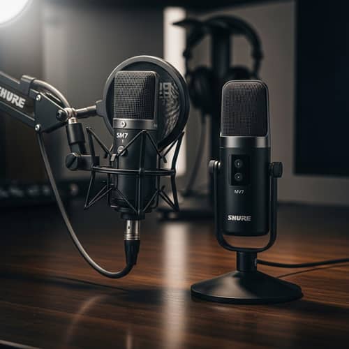 Sleek and Modern Shure Microphones