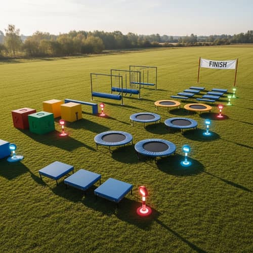 Serene 'Obby' Obstacle Course in Daytime Grassland | Colorful and Easy Challenges