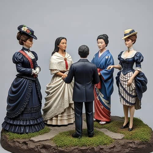 Rizal's Girlfriends Diorama: Multicultural Representation