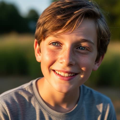 Realistic Young Boy Portrait | Chico Realista