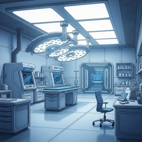 Futuristic Medical Laboratory Design | Precision & Innovation