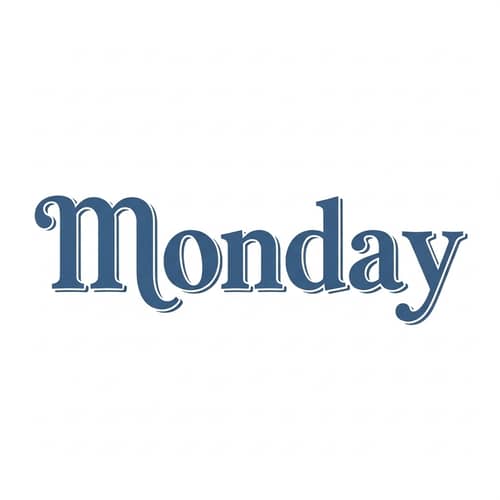Elegant Monday Illustration - High Quality Design