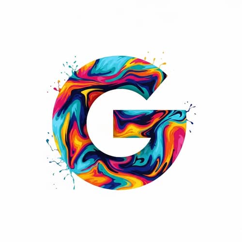 Vibrant Pop Art: Abstract Corporate Logo Representation