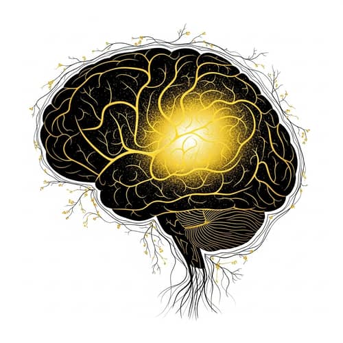 Abstract Brain Art | Neural Pathways & Mind Activity Illustration