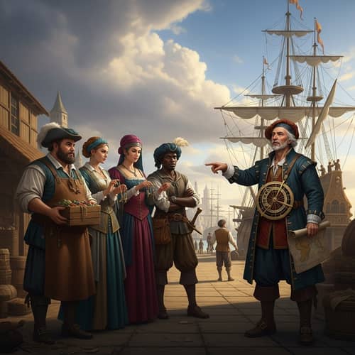 Maritime Navigation Guide for Group of Merchants