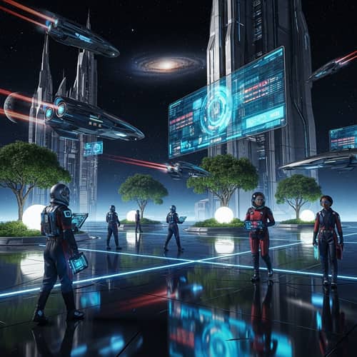 Futuristic Sci-Fi Cityscape Imagery